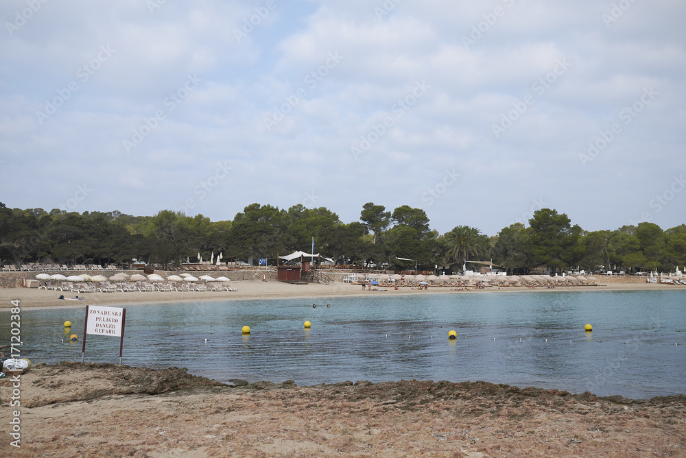 Ibiza, Balearic Islands, Spain - August 31, 2015: CbBC beach club