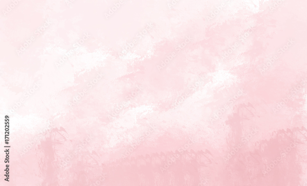 Pink watercolor background. Digital drawing.