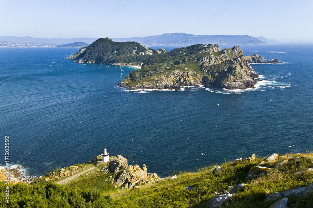 Island of Cies, atlantic coast, Spain