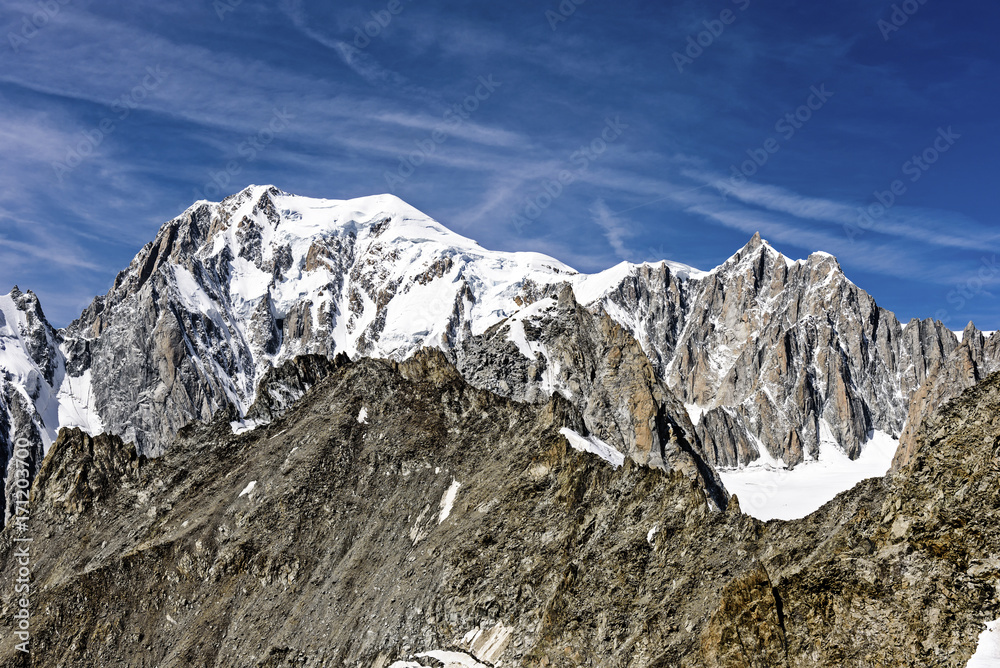 Monte Bianco, Punta Helbronner, mt3466, Rifugio, Refuge, Tourist, Snow, Courmayer; Valdaosta; Italy; Europa Monte Bianco, Punta Helbronner, mt3466, Rifugio, Refuge, Tourist, Snow, Courmayer; Valdaosta; Italy; Europa