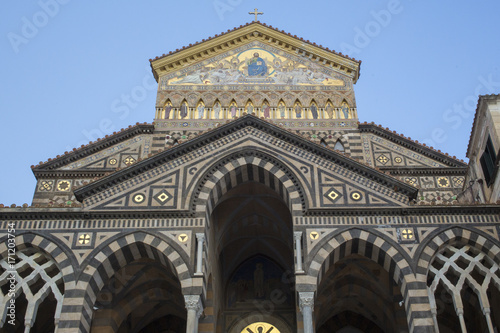 Dettaglio della cattedrale di Sant'Andrea, principale luogo di culto cattolico di Amalfi. Dedicato a sant'Andrea apostolo, si trova in piazza Duomo, nel centro della città.