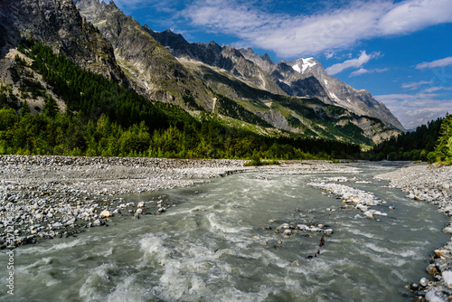 River, Dora di Veny, River, Monte Bianco, Courmayer, Courmayer; Valdaosta; Italy; Europa photo