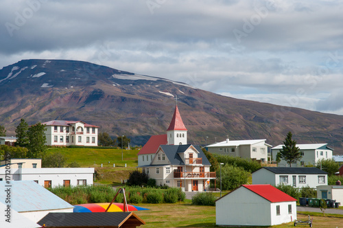 Village of Hrisey in Iceland