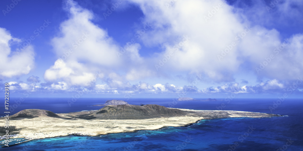 Volcanic Island La Graciosa / Lanzarote / Canary Islands Volcanic Island La Graciosa / Lanzarote / Canary Islands