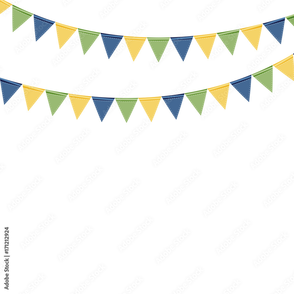 Party Background with Flags Vector Illustration Party Background with Flags Vector Illustration