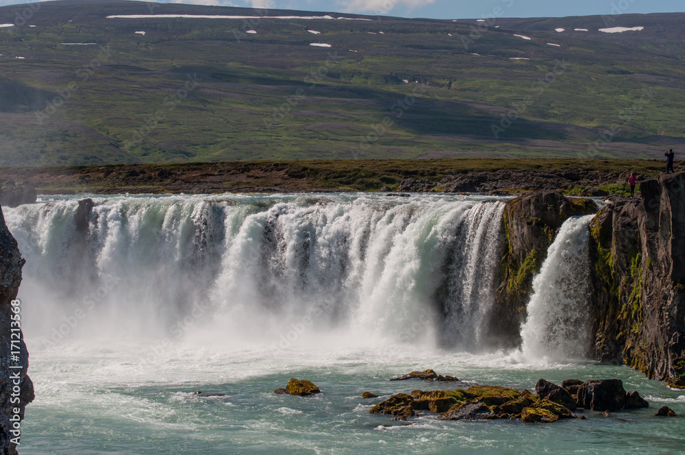 waterfall Godafoss in North Iceland waterfall Godafoss in North Iceland