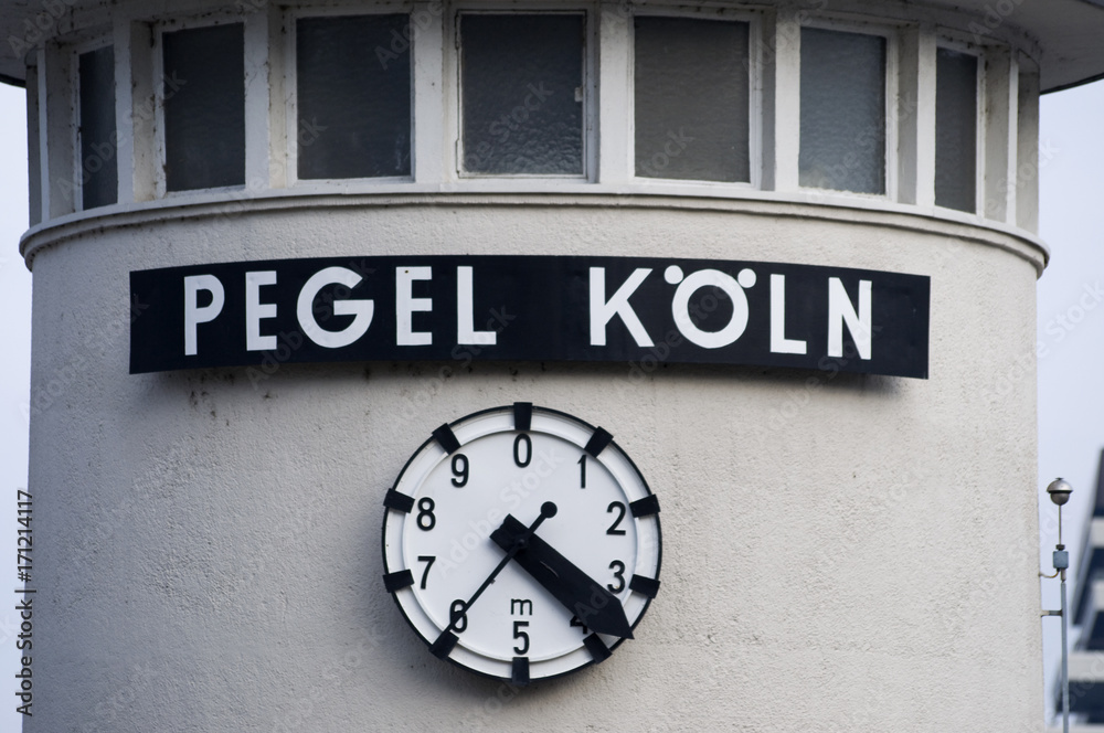 Obraz premium Pegel in Köln