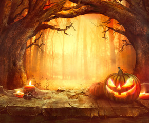 Wood background for Halloween