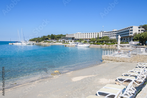 Sveti Andrija island, also Red island near Rovinj, Croatia photo