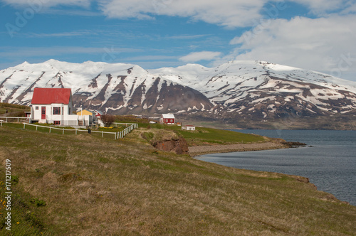 Fototapeta Naklejka Na Ścianę i Meble -  island of Hrisey in Iceland