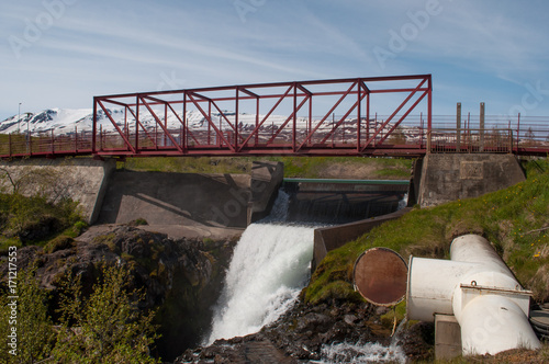 glera dam in Akureyri Iceland photo