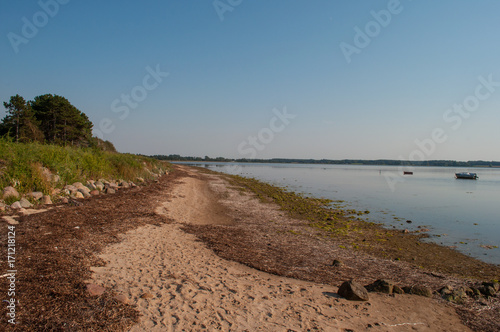 Danish beach on a summer day