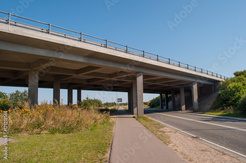 Highway bridge in Denmark