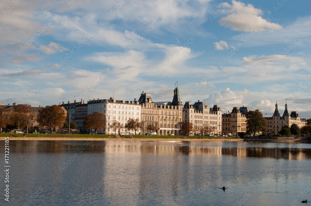 Obraz premium buildings near the waterfront in Copenhagen Denmark