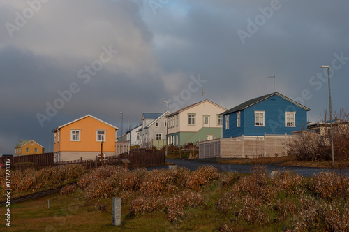 town of Hrisey in Iceland