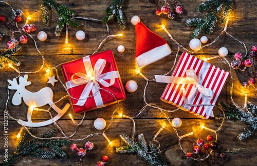 Weihnachten Geschenke Nikolaus Santa photo