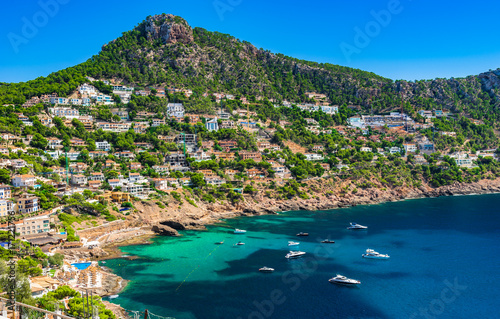 Beautiful coastline on Majorca island, Spain Mediterranean Sea © vulcanus