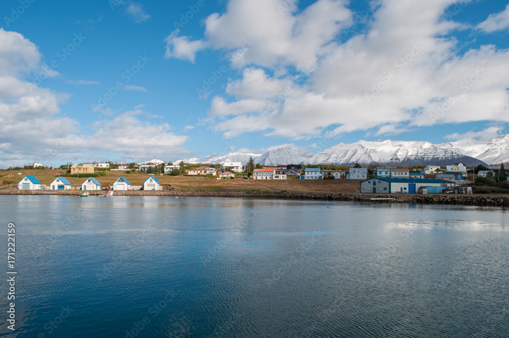 port of Hrisey in Iceland