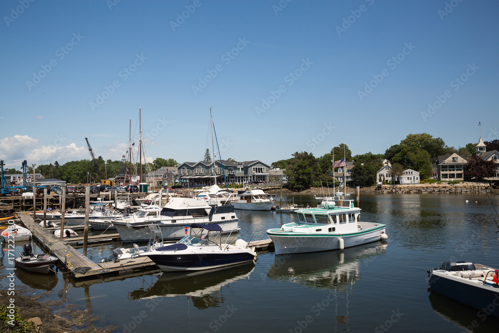 Kennebunkport New England Maine on a sunny afternoon