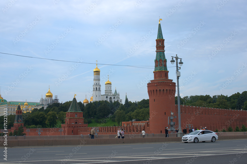 Moscow. View of the Kremlin and Sophia Embankments from the Bolshoy Moskvoretsky Bridge Moscow. View of the Kremlin and Sophia Embankments from the Bolshoy Moskvoretsky Bridge