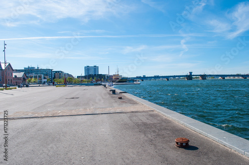 Aalborg harbor in Denmark photo