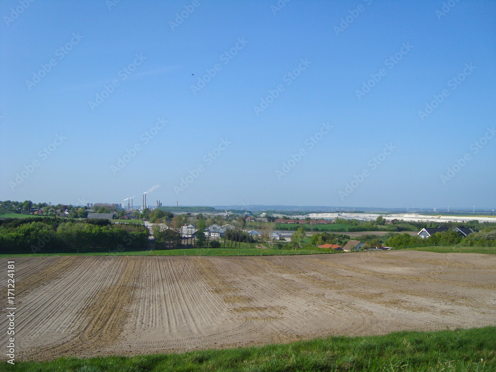 field near Aalborg in Denmark