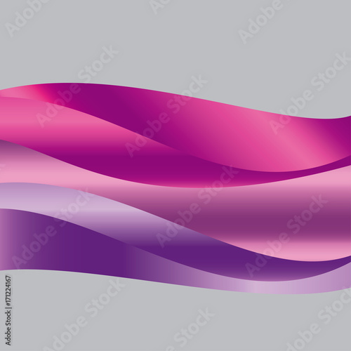 abstract  gradient wave background for web and print. vector illustration for surface design. fluent water luxury pink color element.