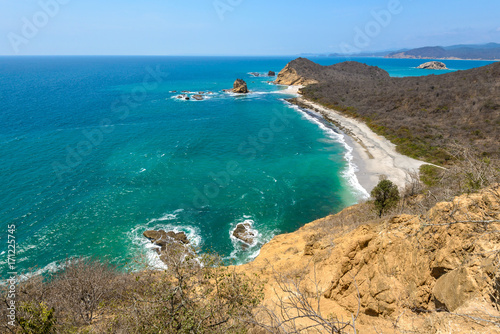 Obraz na płótnie Los Frailes beach, Machalilla national park, Ecuador w salonie