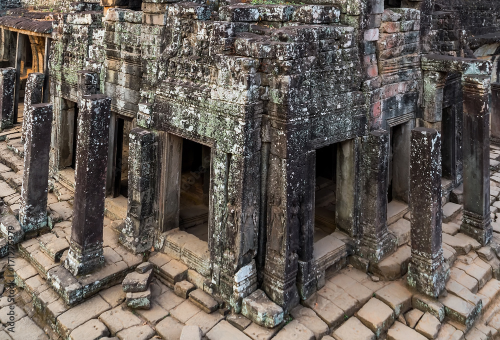 ruin Stone Prasat Bayon, part of Angkor