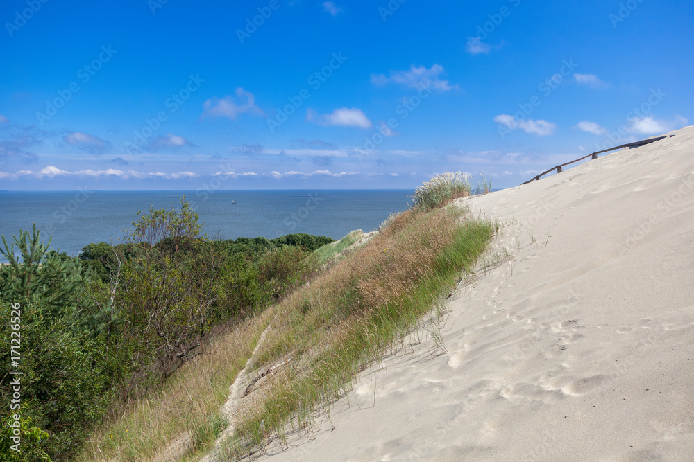 Dunes on the shore of the Baltic Sea, Neringa, Lithuania