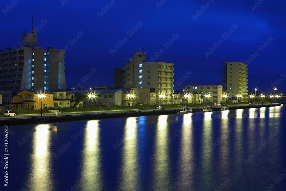 Obraz premium Kushiro Night view