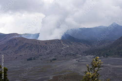 Bromo volcano view from Cemoro Lawang East Java, Indonesia