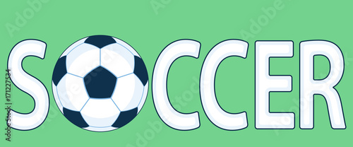 Soccer icon illustration