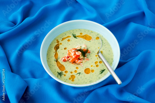 Chilled Cucumber and Crayfish Soup photo