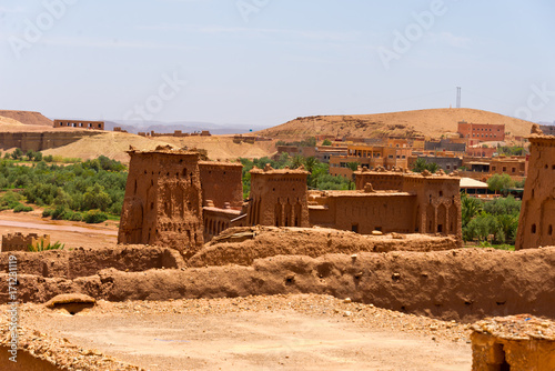 clay buildings in A  t Benhaddou