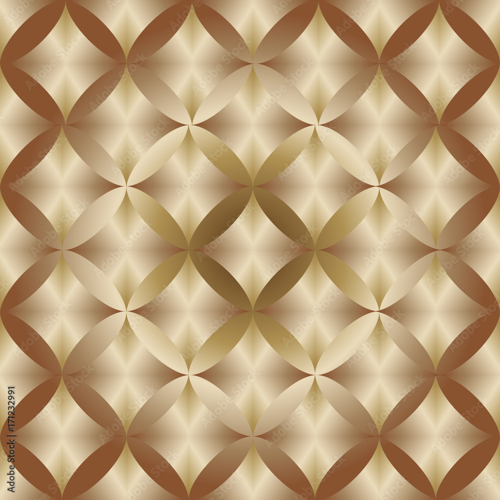 geometric pattern, Golden color