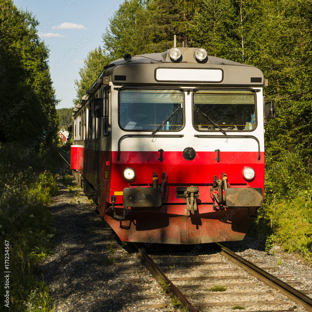 Fototapeta premium Historische Eisenbahn Schweden
