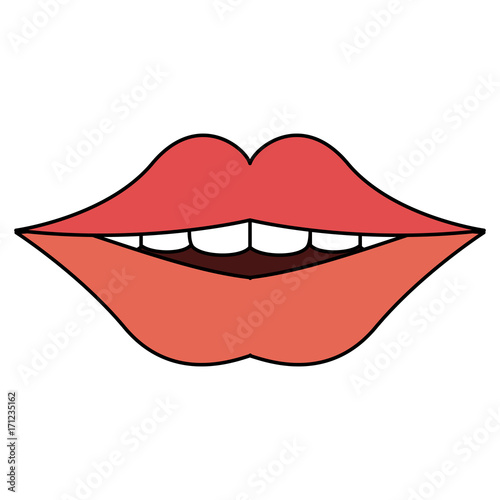 smiling mouth dental care related icon image vector illustration design 