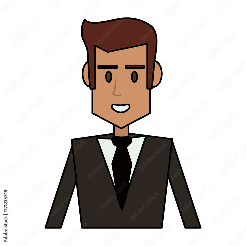 happy businessman cartoon icon image vector illustration design happy businessman cartoon icon image vector illustration design