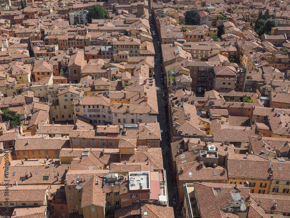 Aerial view of Bologna