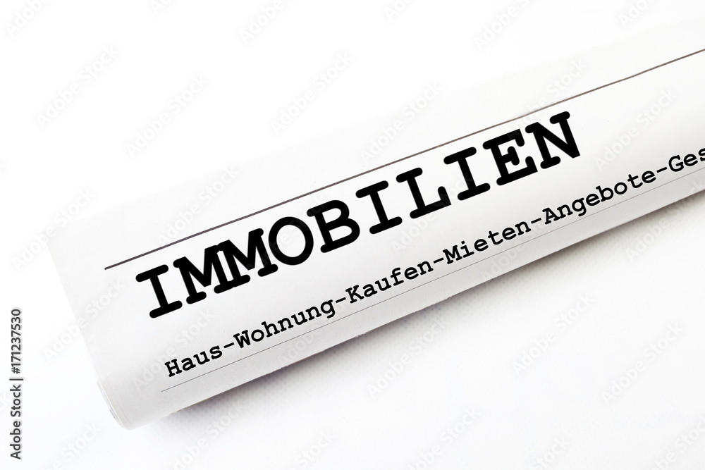 Fototapeta premium Immobilien Zeitung