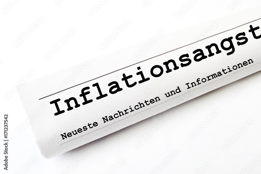 Obraz premium Inflationsangst Zeitung