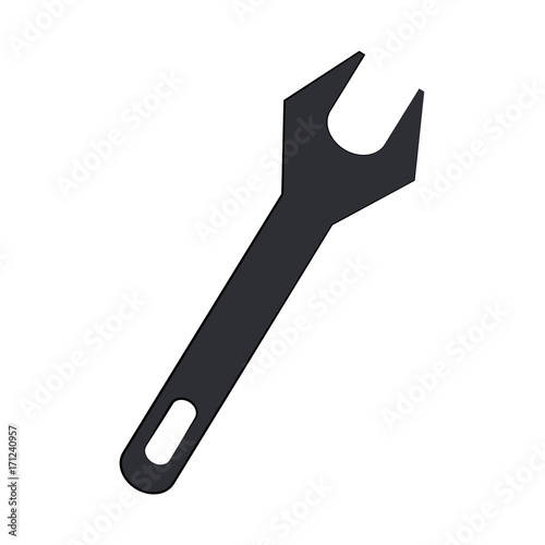 wrench spanner tool icon image vector illustration design 