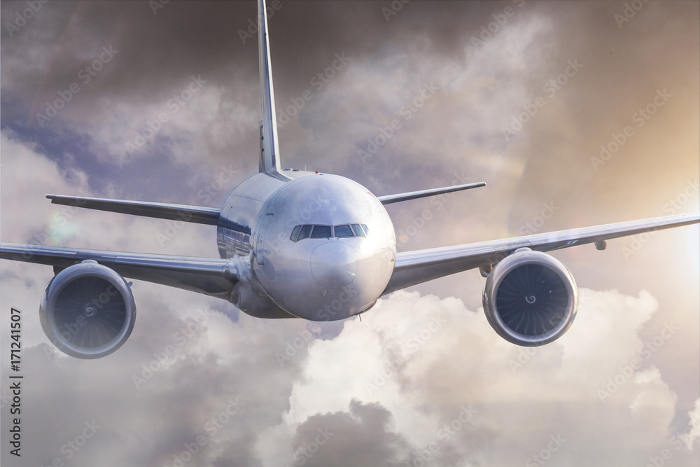 Fototapeta premium an airplane mid air