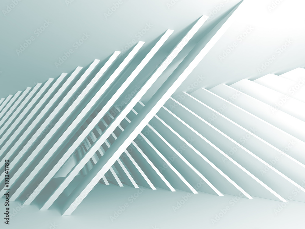 Futuristic White Architecture Design Background Futuristic White Architecture Design Background