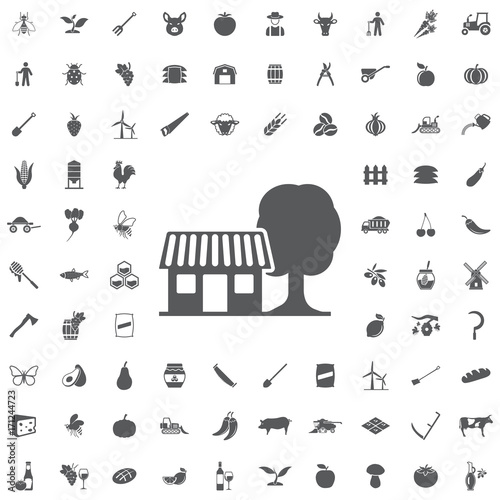 Farm house vector illustration