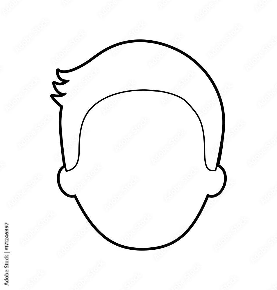 man avatar face male smiling image vector illustration man avatar face male smiling image vector illustration