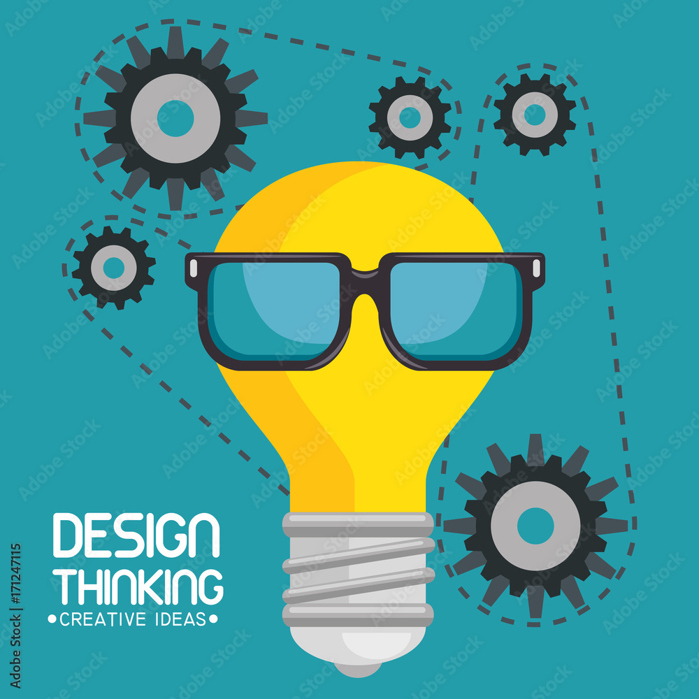 design thinking creative ideas vector illustration graphic design Stock  Vector
