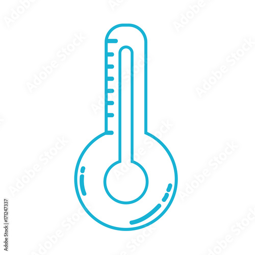 line thermometer measure of temerature and indicator hot instrument vector illustration photo