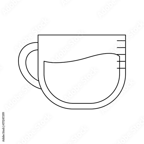 coffee cup icon over white background vector illustration